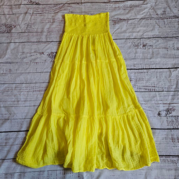 Félicité Dresses & Skirts - Felicite Smock Skirt Cotton Gauze Yellow Maxi Womens 3 Medium NWT
